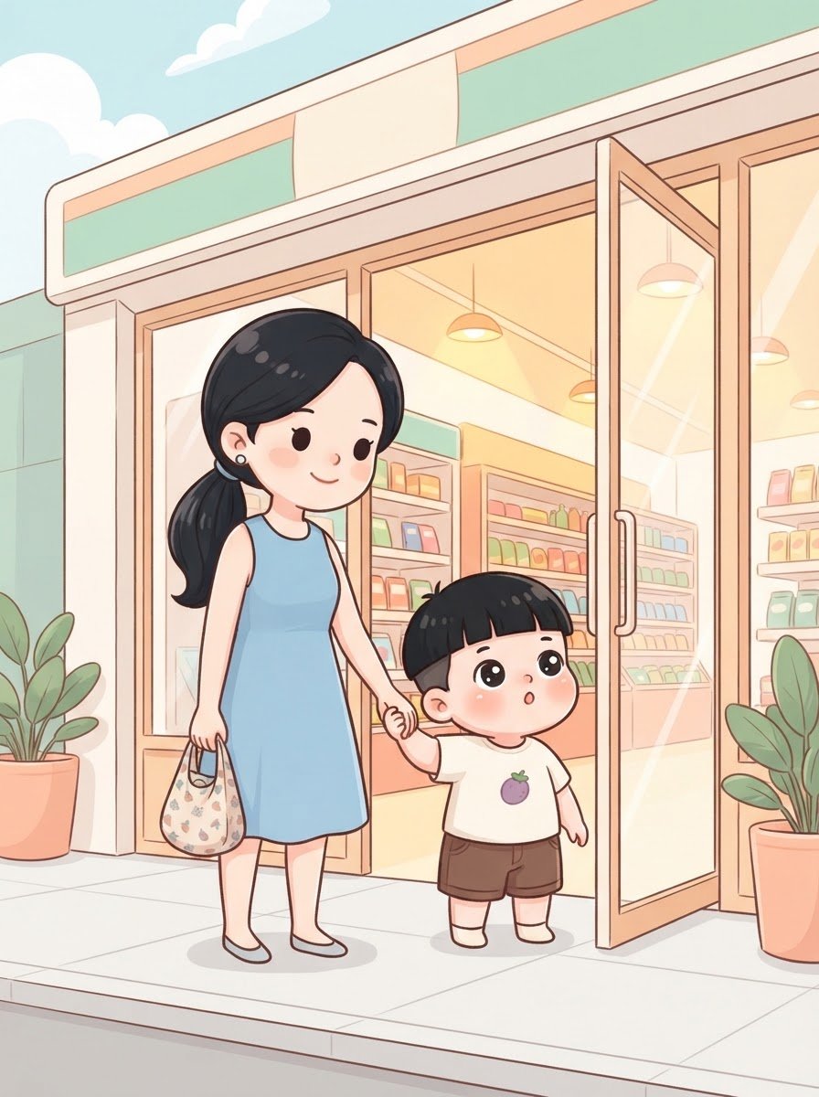 Gấu đi siêu thị giúp mẹ
